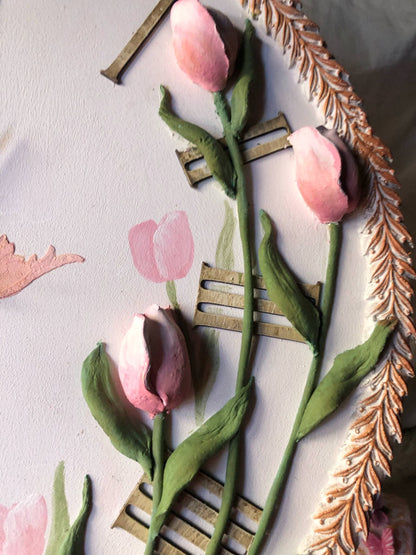 Tulips clock 50 c.m