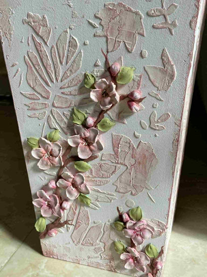 Blossoms Tissue box and basket