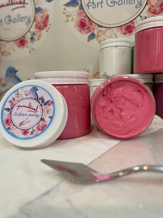 Hot pink sculpture painting paste